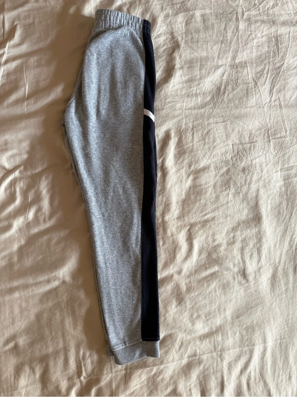 RBX Grey Joggers with Black Side Panels and White Trim Boys Size M 10/12